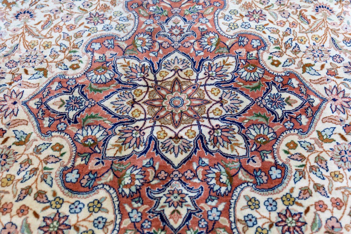 317x221 Cm Genuine Hand-knotted Oriental Carpet Kayseri Turkey | Beige-photo-4