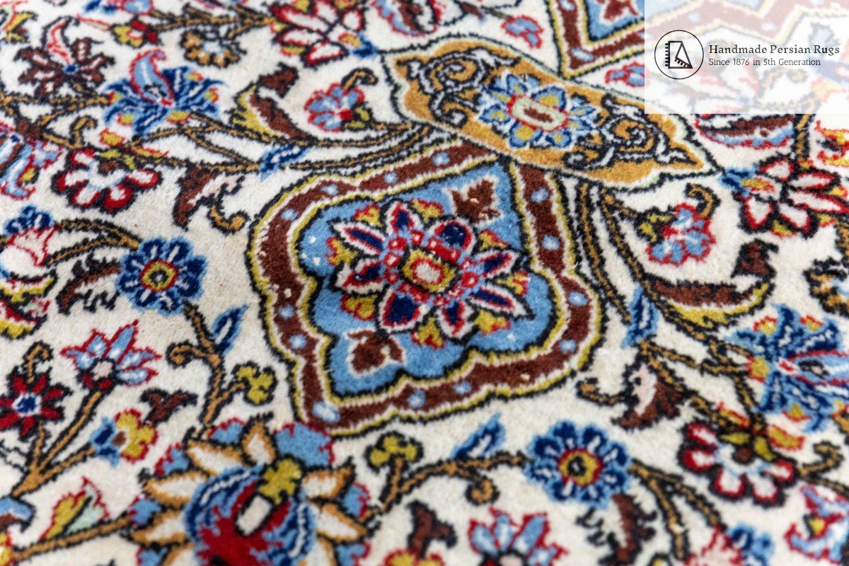 Patina 287×200 Cm Unique Hand-knotted Kashan Persian Carpet-photo-4