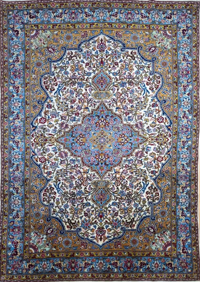 Patina 287×200 Cm Unique Hand-knotted Kashan Persian Carpet