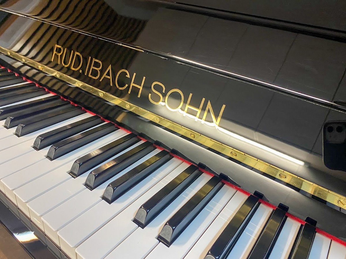 Rénové Piano Ibach H-126 1900 Düsseldorf Avec Système Silencieux Kioshi-photo-2