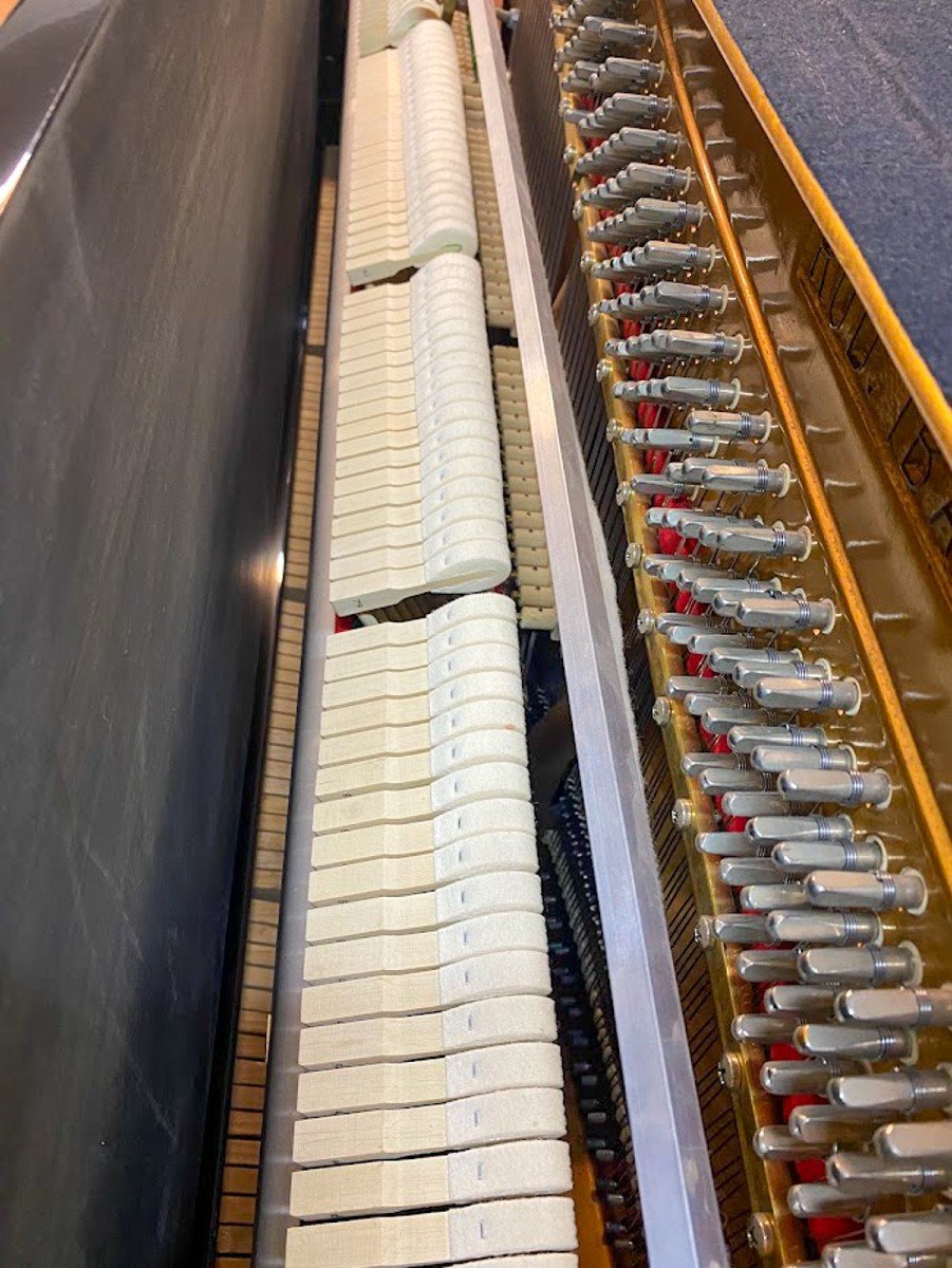 Rénové Piano Ibach H-126 1900 Düsseldorf Avec Système Silencieux Kioshi-photo-3