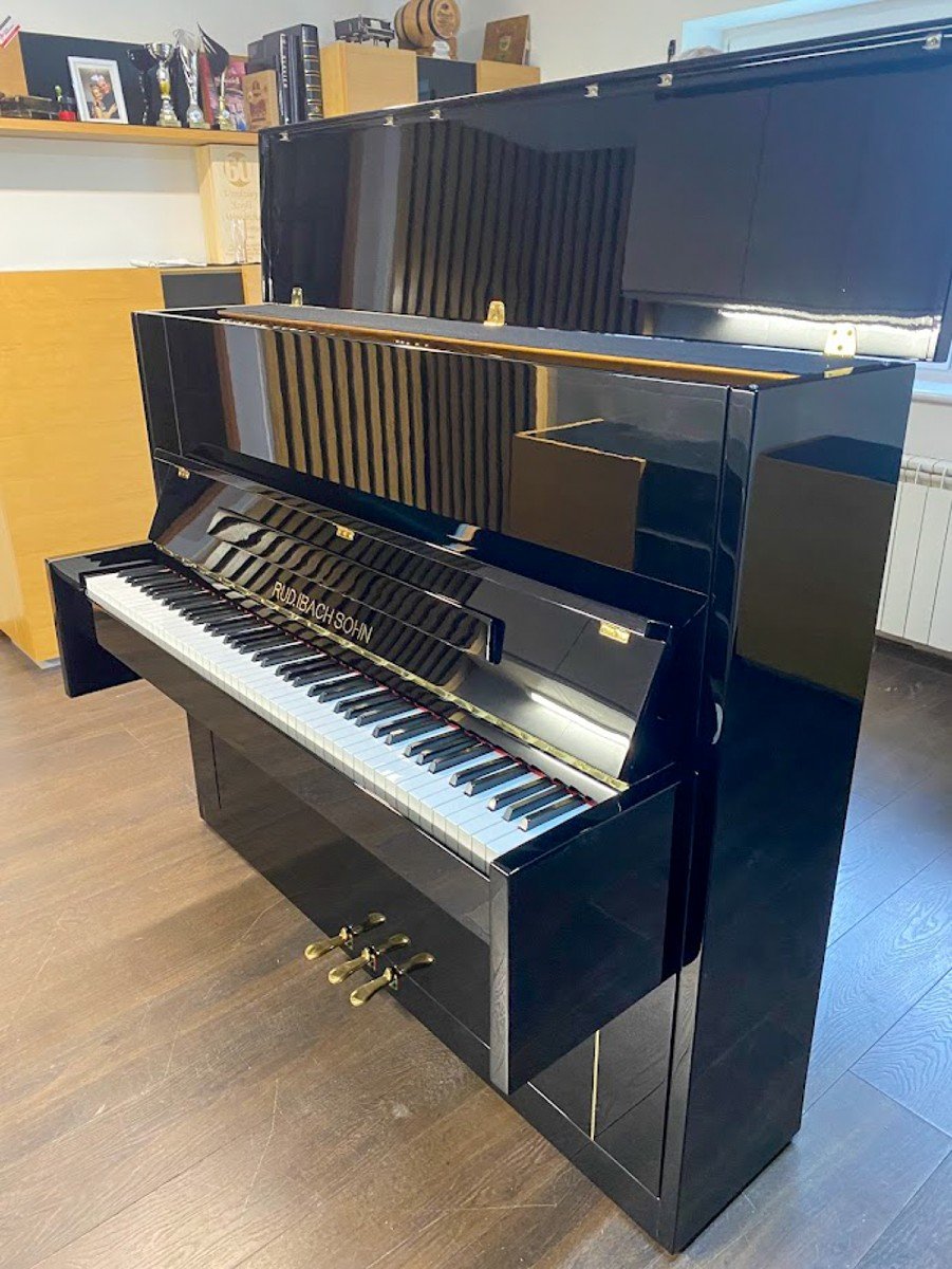 Rénové Piano Ibach H-126 1900 Düsseldorf Avec Système Silencieux Kioshi-photo-4