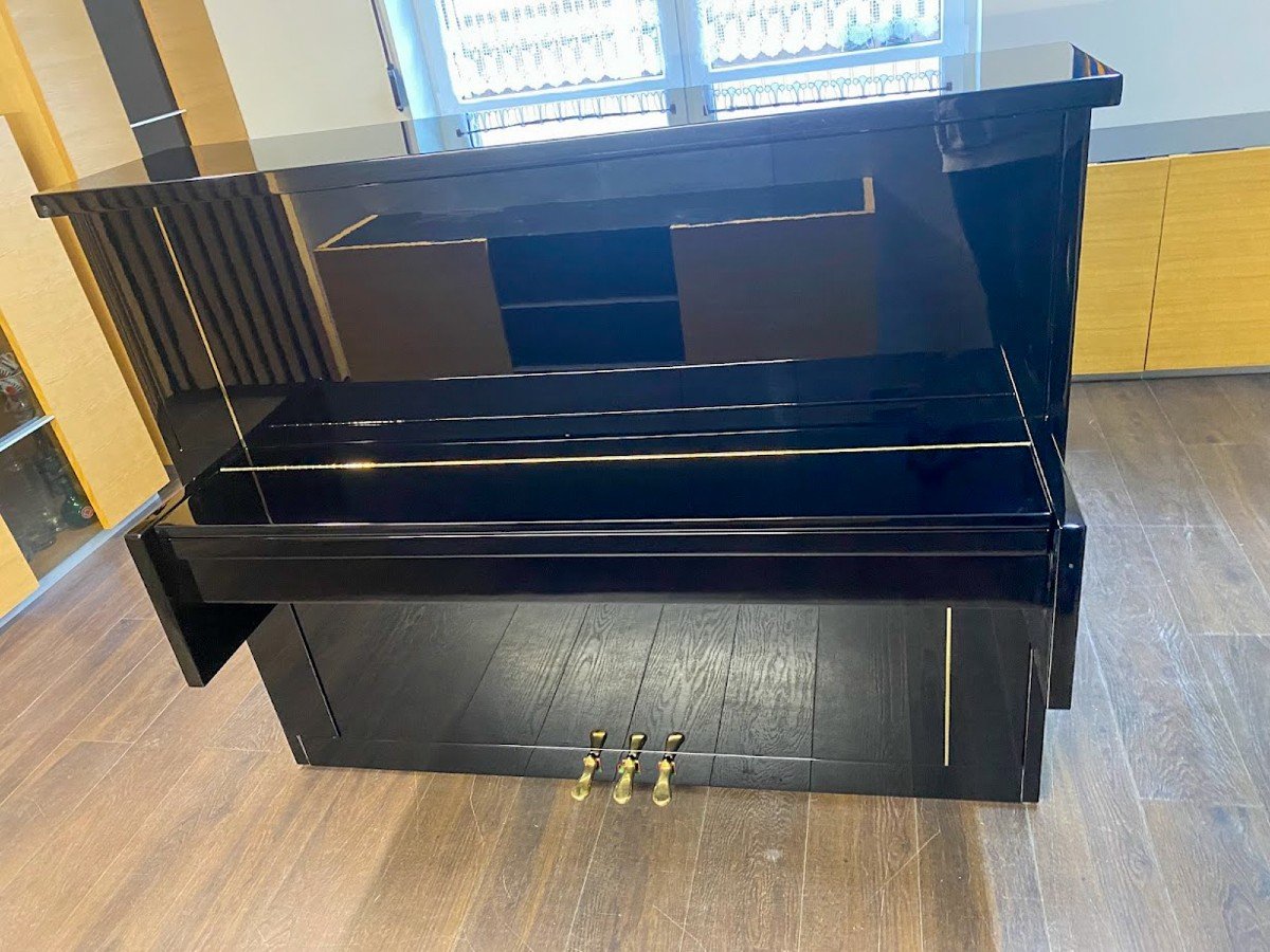 Rénové Piano Ibach H-126 1900 Düsseldorf Avec Système Silencieux Kioshi-photo-1