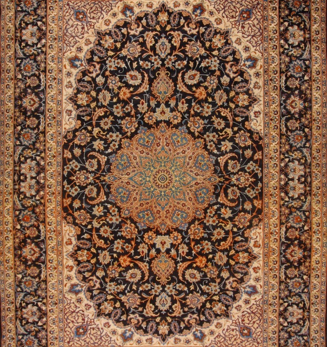 New 415x300 Cm Original Isfahan Hand-knotted Persian Carpet Esfahan-photo-4