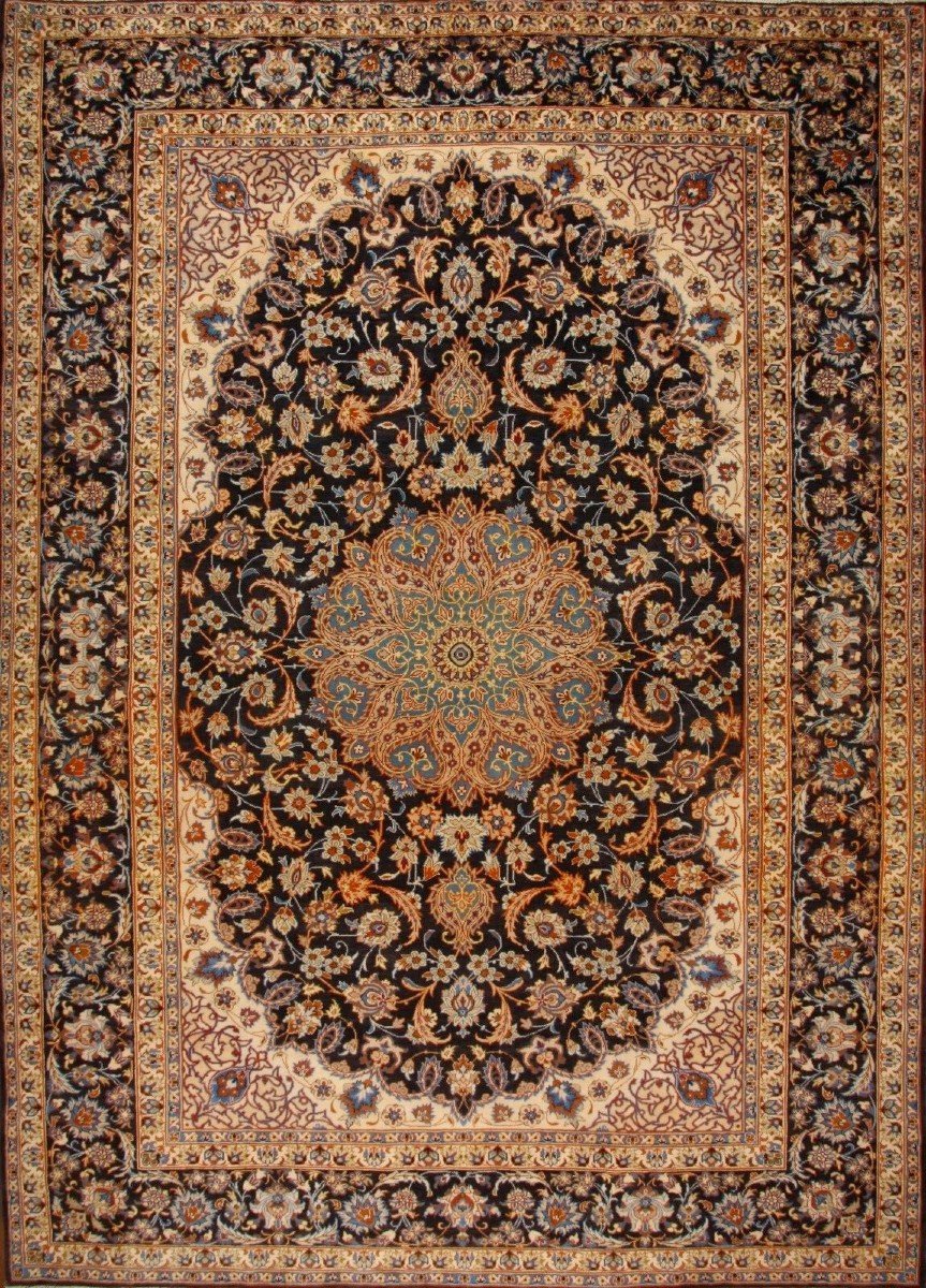 New 415x300 Cm Original Isfahan Hand-knotted Persian Carpet Esfahan