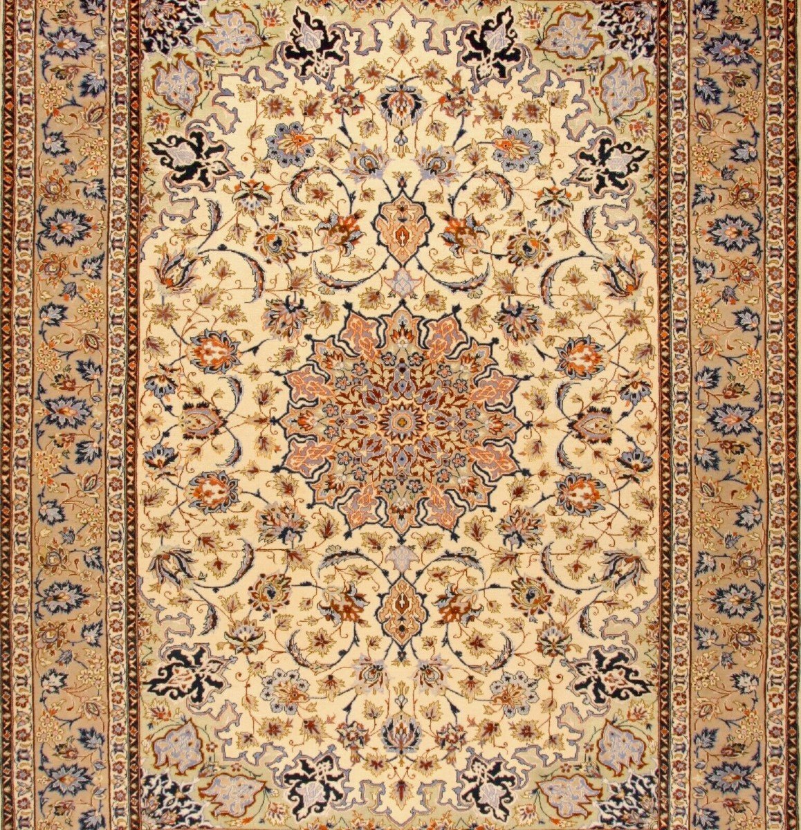 New 390x284 Cm Original Hand-knotted Persian Carpet Isfahan-photo-3