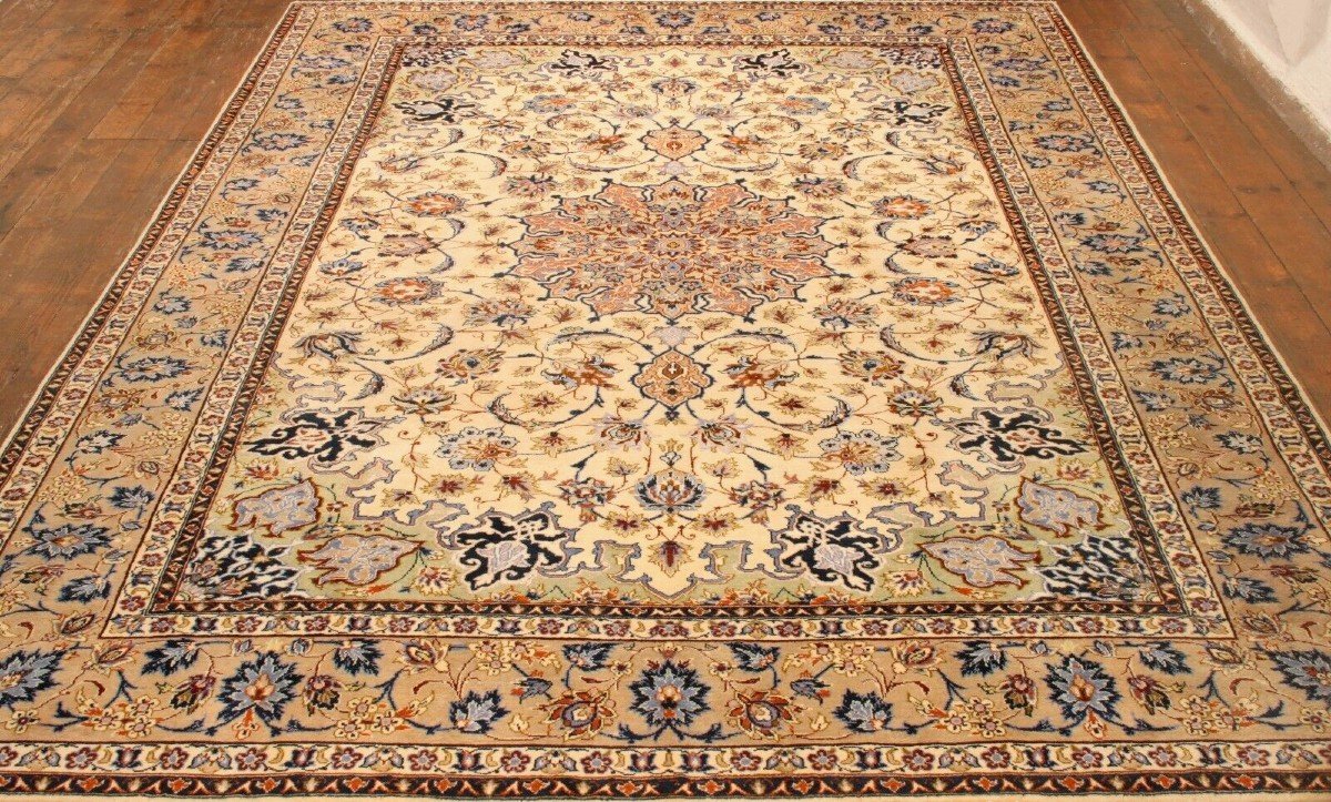 New 390x284 Cm Original Hand-knotted Persian Carpet Isfahan-photo-4