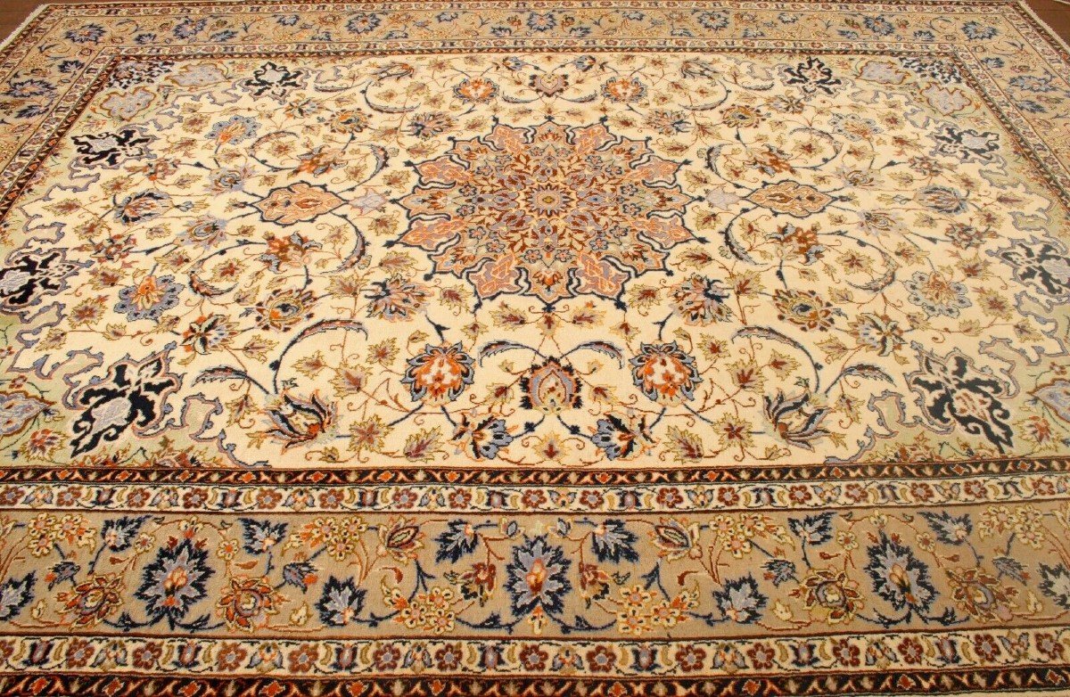 New 390x284 Cm Original Hand-knotted Persian Carpet Isfahan-photo-2