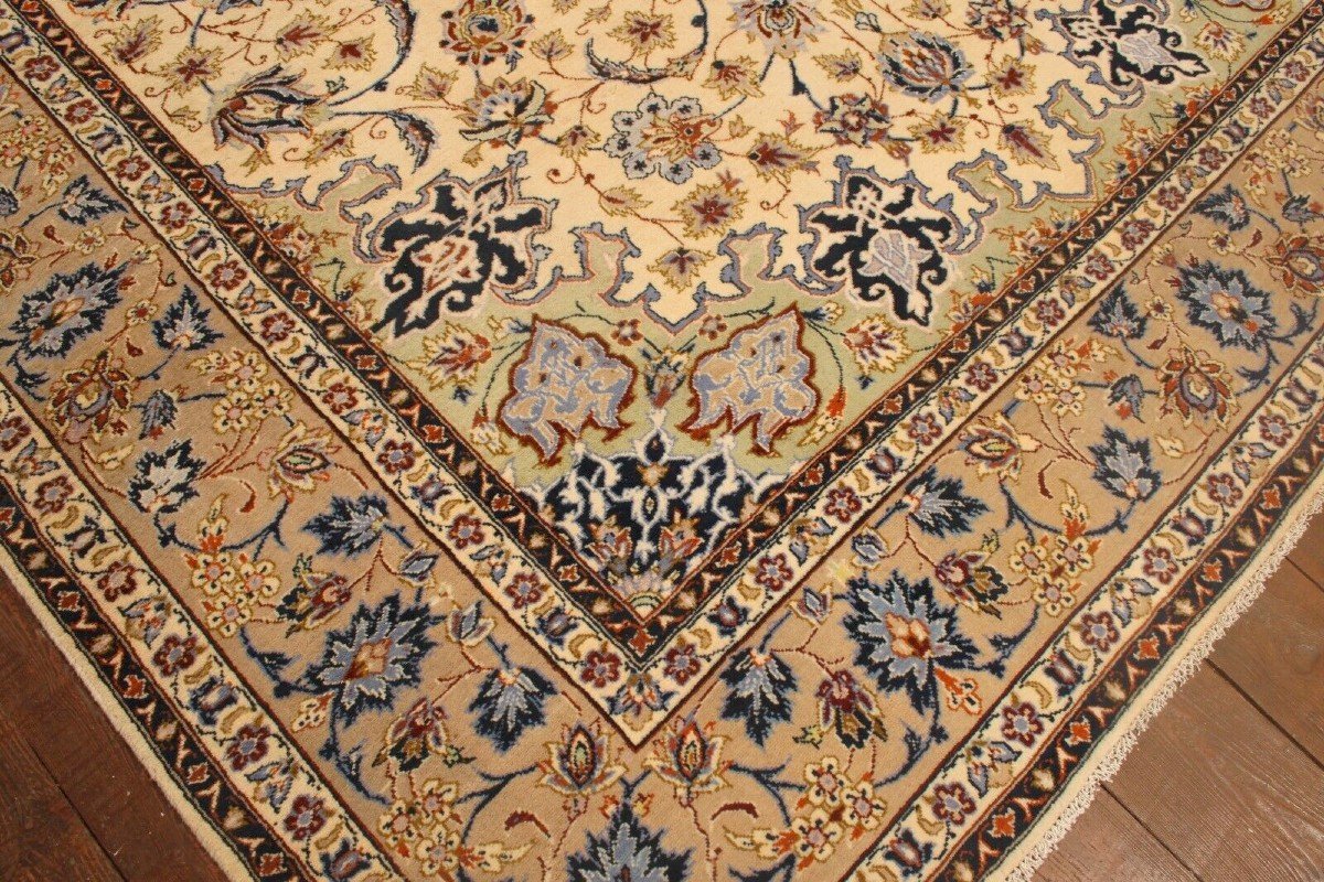 New 390x284 Cm Original Hand-knotted Persian Carpet Isfahan-photo-3