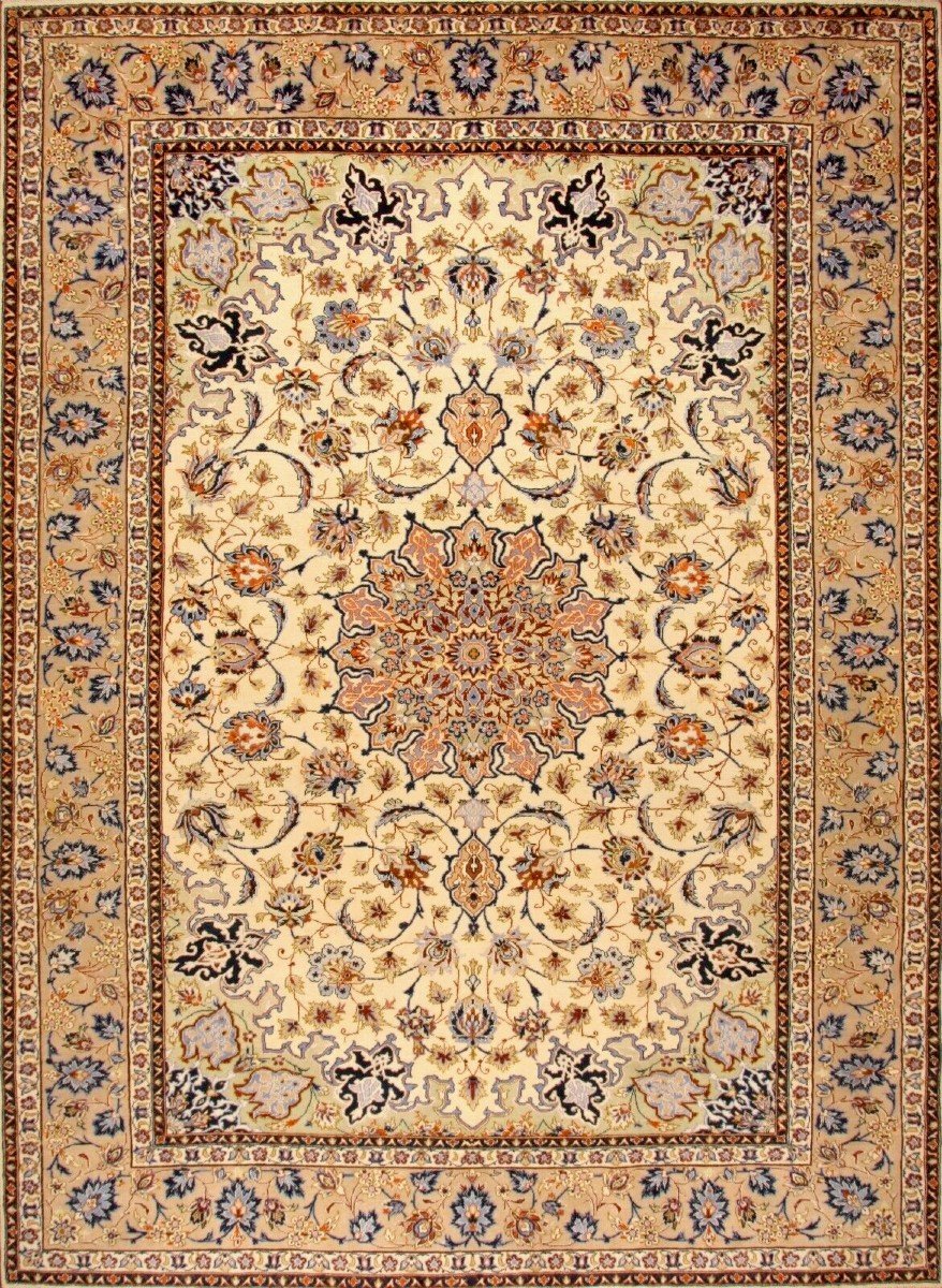 New 390x284 Cm Original Hand-knotted Persian Carpet Isfahan