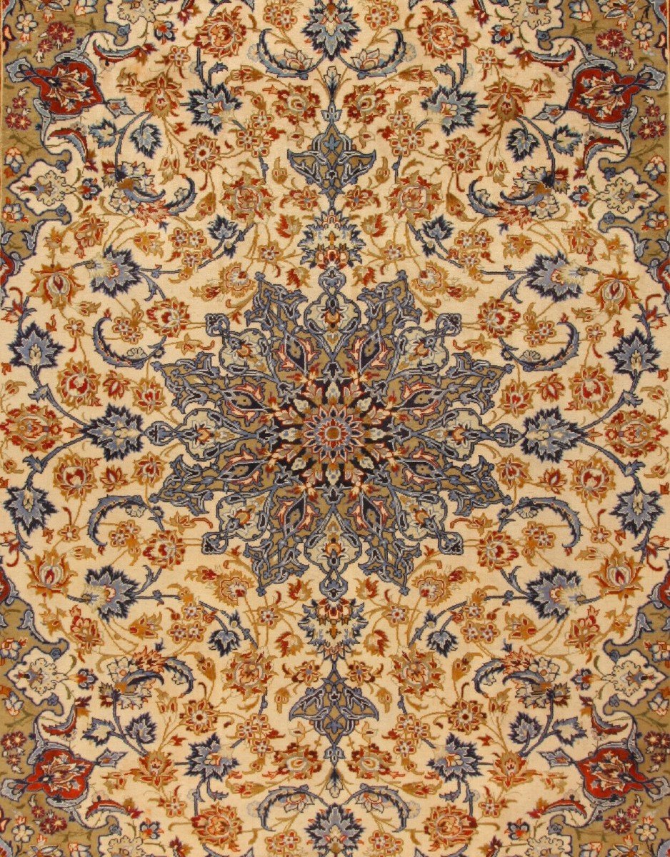 New 396x286 Cm Hand-knotted Persian Carpet Original Isfahan-photo-2