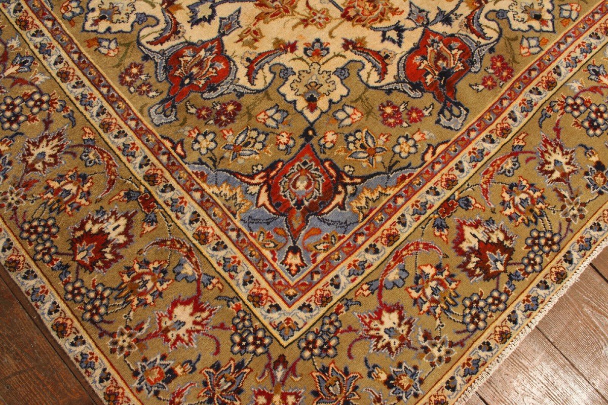 New 396x286 Cm Hand-knotted Persian Carpet Original Isfahan-photo-4