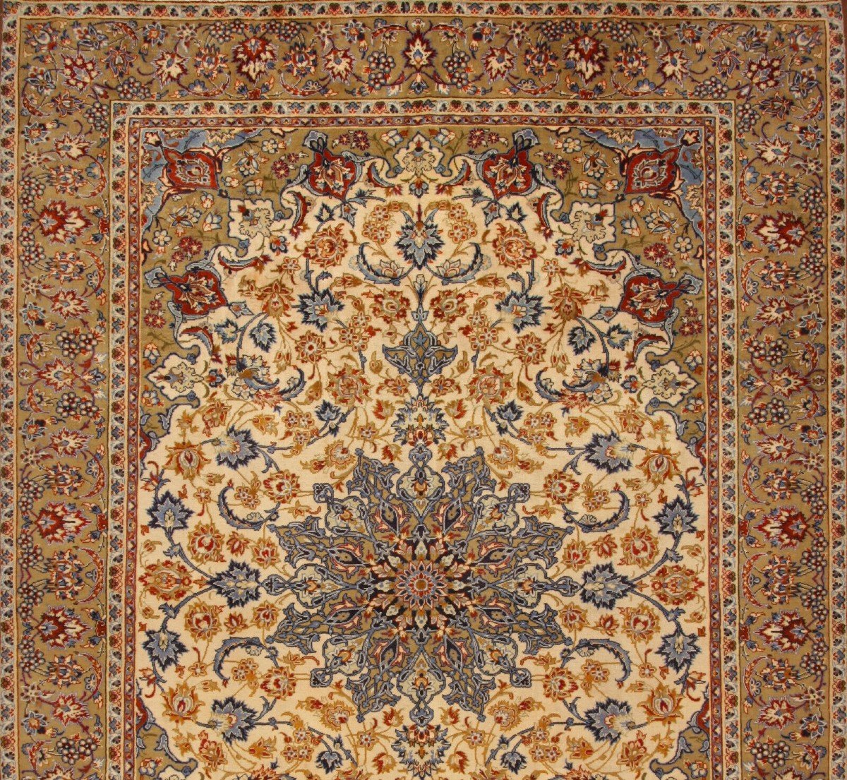 New 396x286 Cm Hand-knotted Persian Carpet Original Isfahan