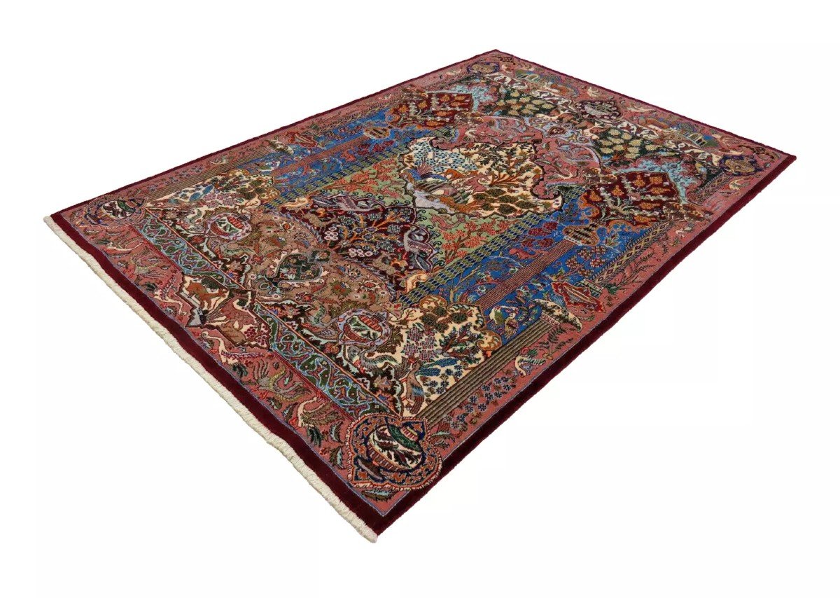 New 295x200 Cm Hand-knotted Kashmar Persian Carpet-photo-2