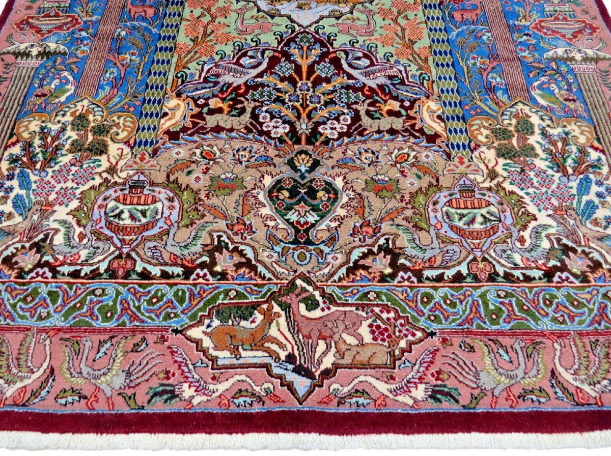 New 295x200 Cm Hand-knotted Kashmar Persian Carpet-photo-1