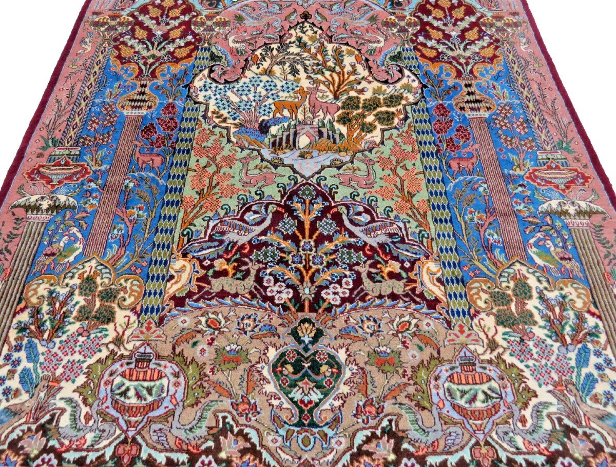 New 295x200 Cm Hand-knotted Kashmar Persian Carpet-photo-2