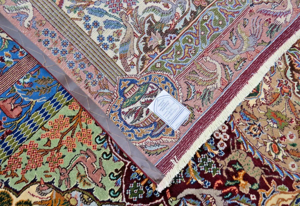 New 295x200 Cm Hand-knotted Kashmar Persian Carpet-photo-8