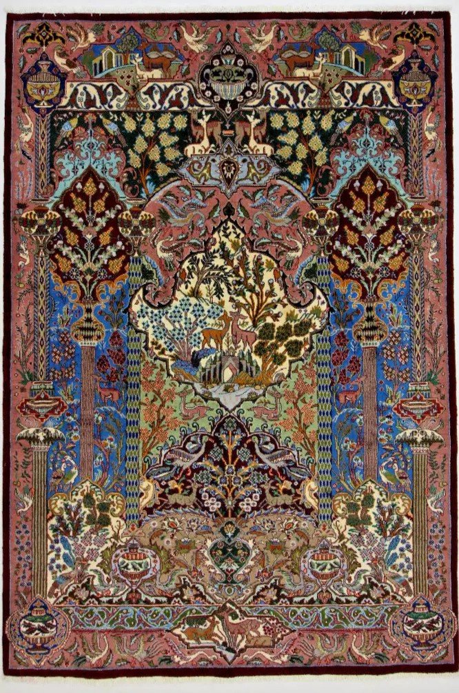 New 295x200 Cm Hand-knotted Kashmar Persian Carpet