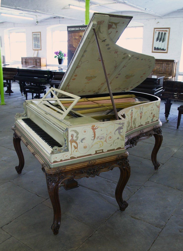 Pleyel Grand Piano 1893 Hand-painted In Berainesque Style