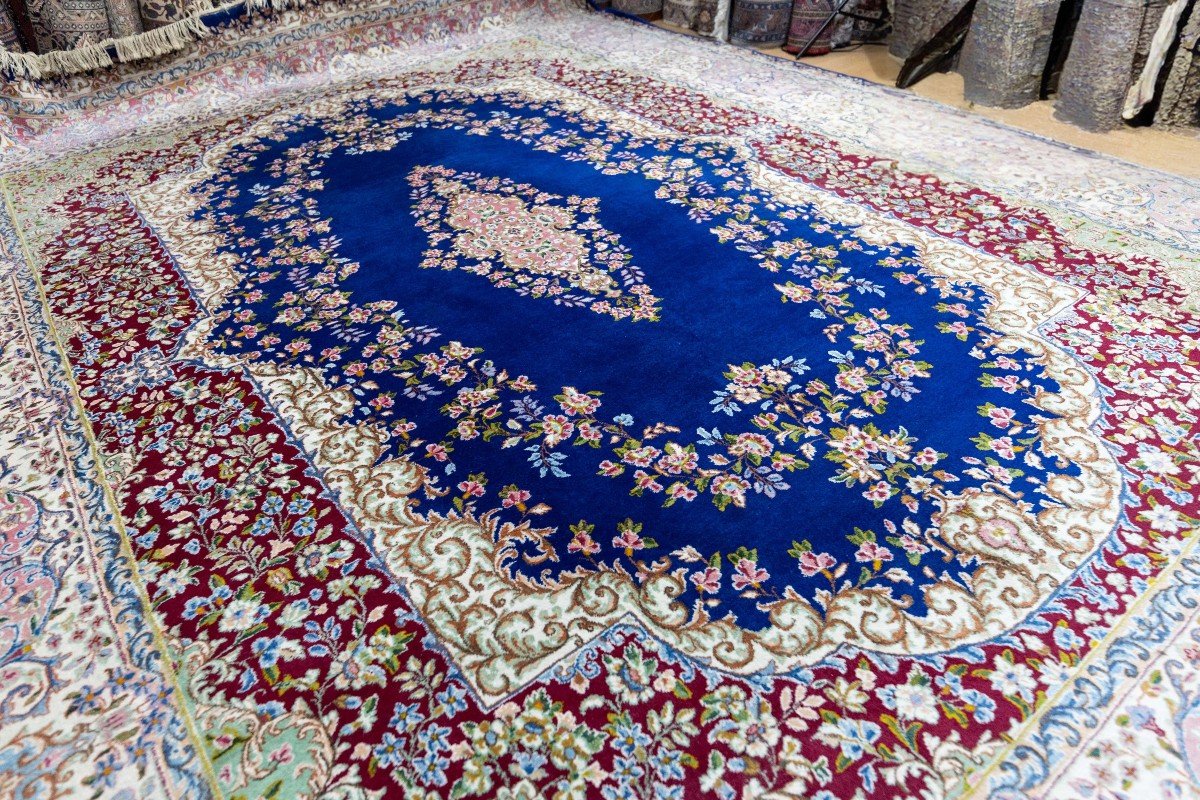 400x300 Cm Unique Rare Hand-knotted Persian Carpet Kerman Kirman 360,000 Knots/m² -photo-2