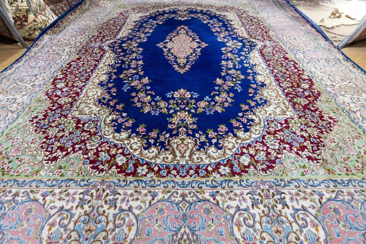 400x300 Cm Unique Rare Hand-knotted Persian Carpet Kerman Kirman 360,000 Knots/m² -photo-3