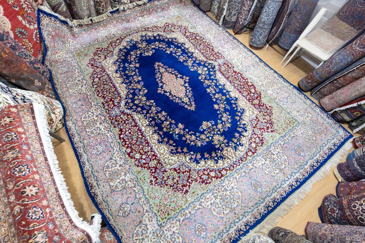 400x300 Cm Unique Rare Hand-knotted Persian Carpet Kerman Kirman 360,000 Knots/m² -photo-4