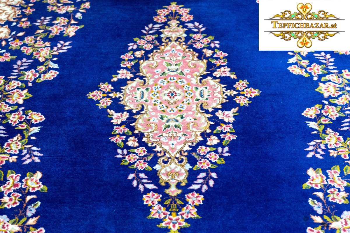 400x300 Cm Unique Rare Hand-knotted Persian Carpet Kerman Kirman 360,000 Knots/m² -photo-1