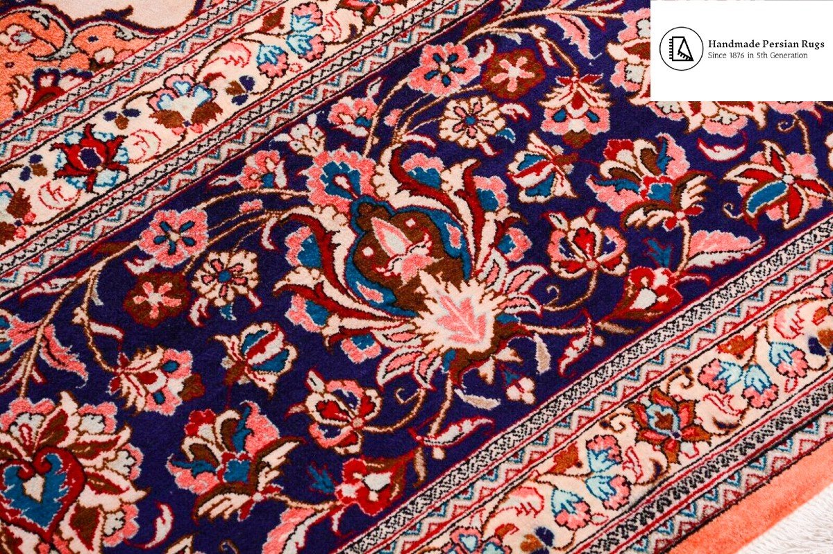 Unique New 396×296 Cm Genuine Ghom Iran 100% Silk Persian Carpet 900k Knots/m²-photo-3