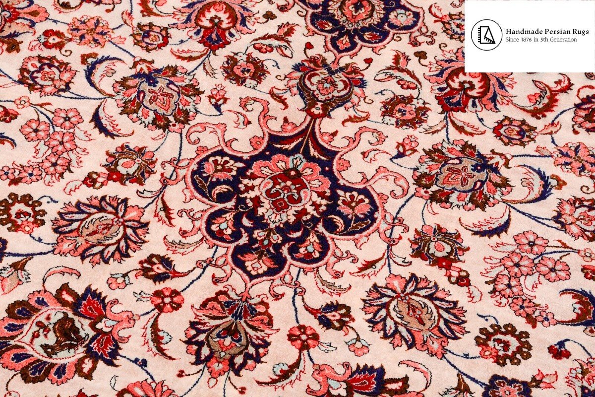 Unique New 396×296 Cm Genuine Ghom Iran 100% Silk Persian Carpet 900k Knots/m²-photo-5