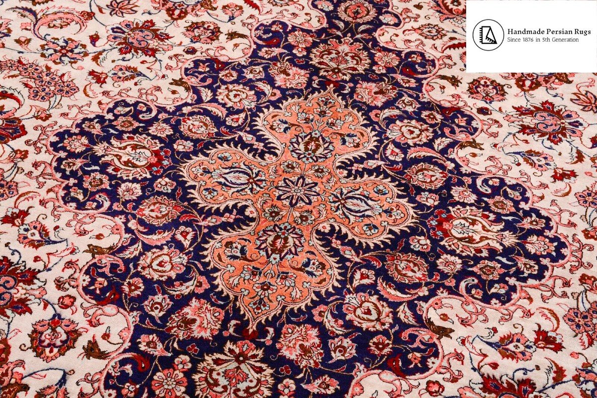 Unique New 396×296 Cm Genuine Ghom Iran 100% Silk Persian Carpet 900k Knots/m²-photo-7