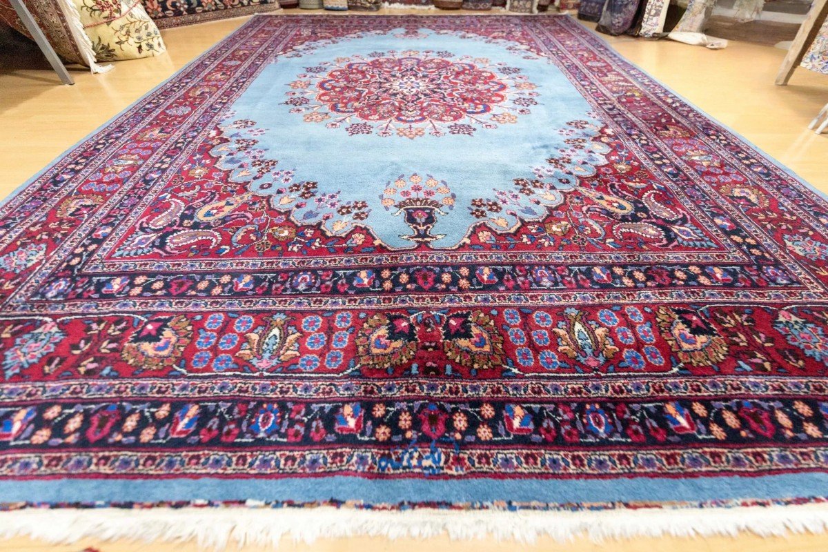 Hand-knotted Sabzevar Or Sabzewar Rug 340x251cm - Sabzewar Persian Rug-photo-2