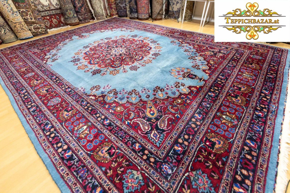 Hand-knotted Sabzevar Or Sabzewar Rug 340x251cm - Sabzewar Persian Rug-photo-4