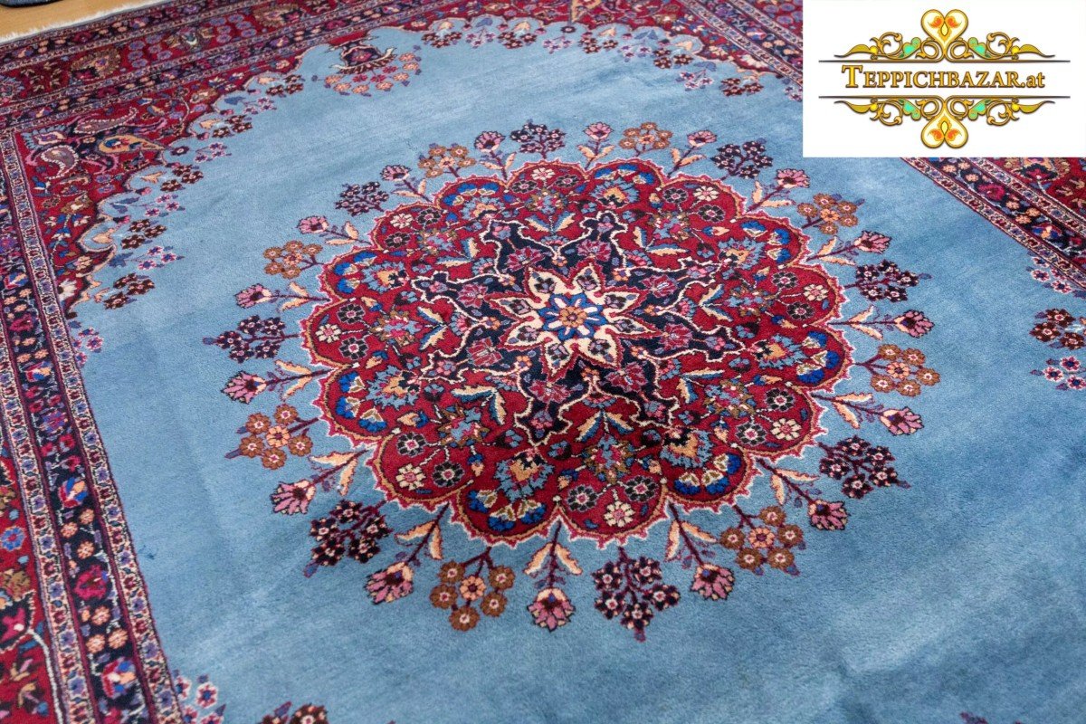 Hand-knotted Sabzevar Or Sabzewar Rug 340x251cm - Sabzewar Persian Rug-photo-4