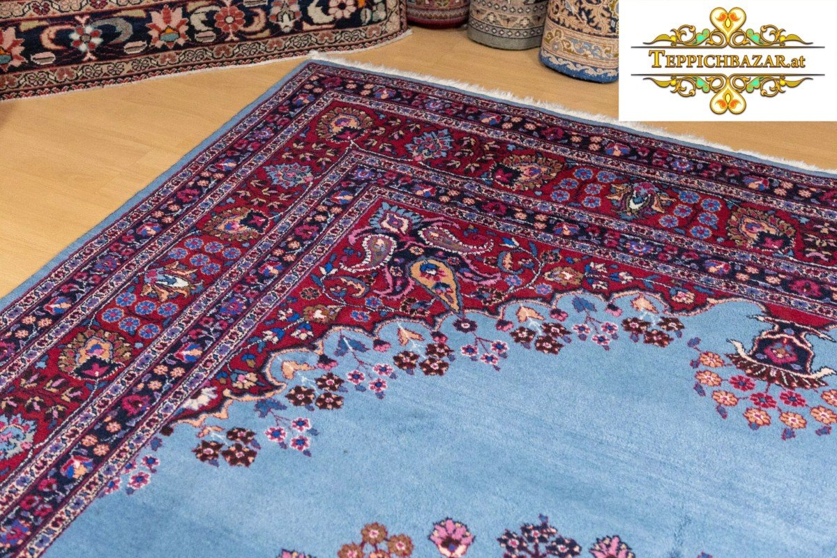 Hand-knotted Sabzevar Or Sabzewar Rug 340x251cm - Sabzewar Persian Rug-photo-5