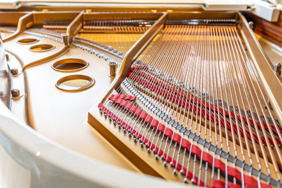 Steinway & Sons Modèle O-180 Piano De Salon – Blanc Poli (1993)-photo-4