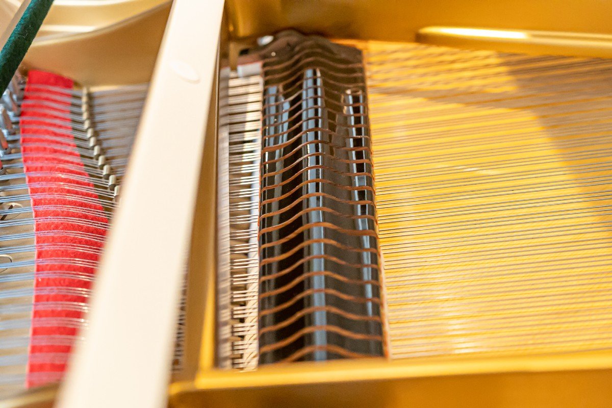 Steinway & Sons Modèle O-180 Piano De Salon – Blanc Poli (1993)-photo-5