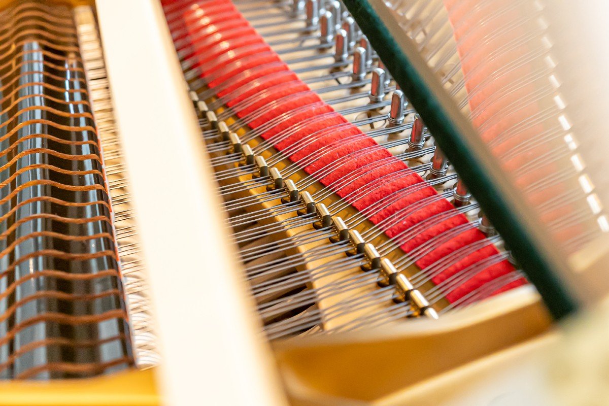 Steinway & Sons Modèle O-180 Piano De Salon – Blanc Poli (1993)-photo-7