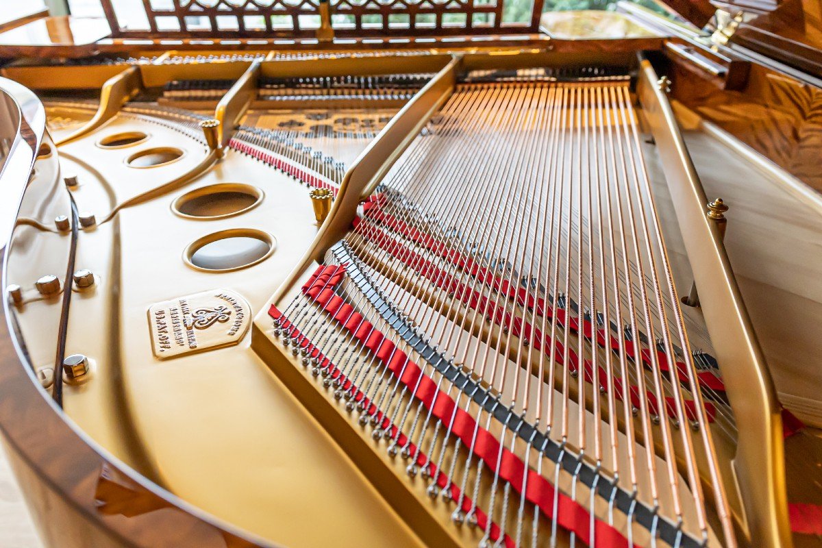 Steinway & Sons O 180 Cm Birch Veneer Grand Piano 1911-photo-7