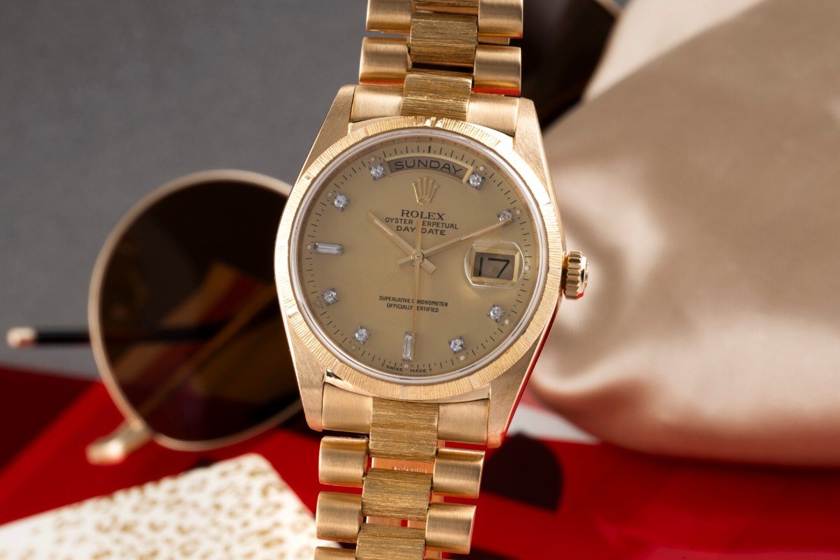 Rolex Day-date, Men's Watch, Made 1989 18k Gold-photo-3