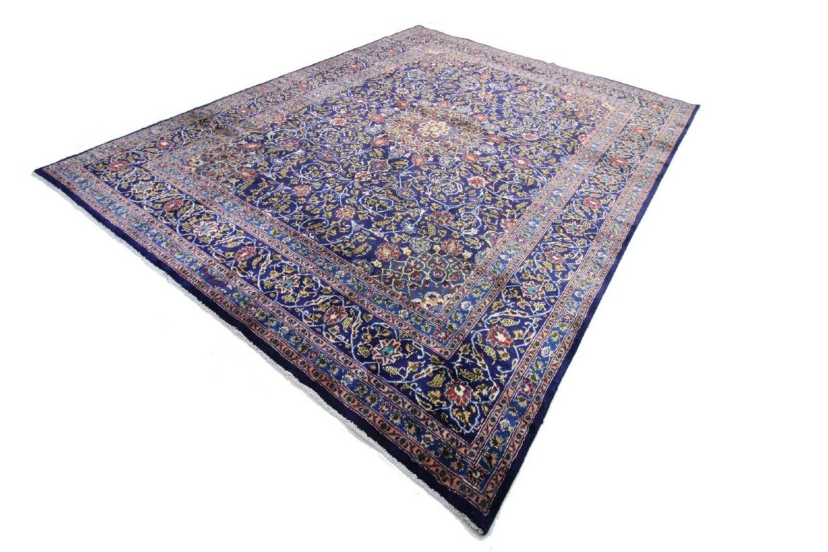 Top 378x293cm Tapis Persan Original Fait Main Kashmar -photo-2