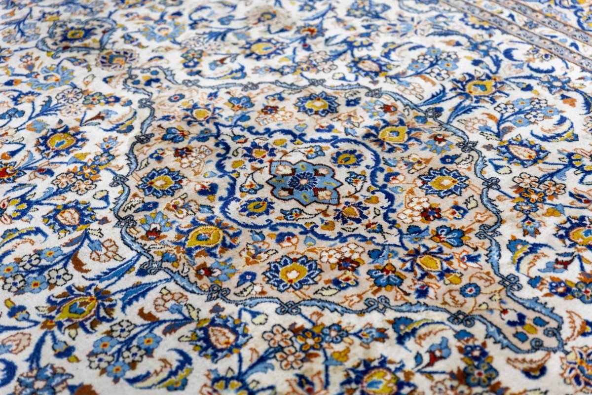 364×249cm Hand-knotted Kashan (keshan) Persian Carpet | Original From Kashan-photo-5