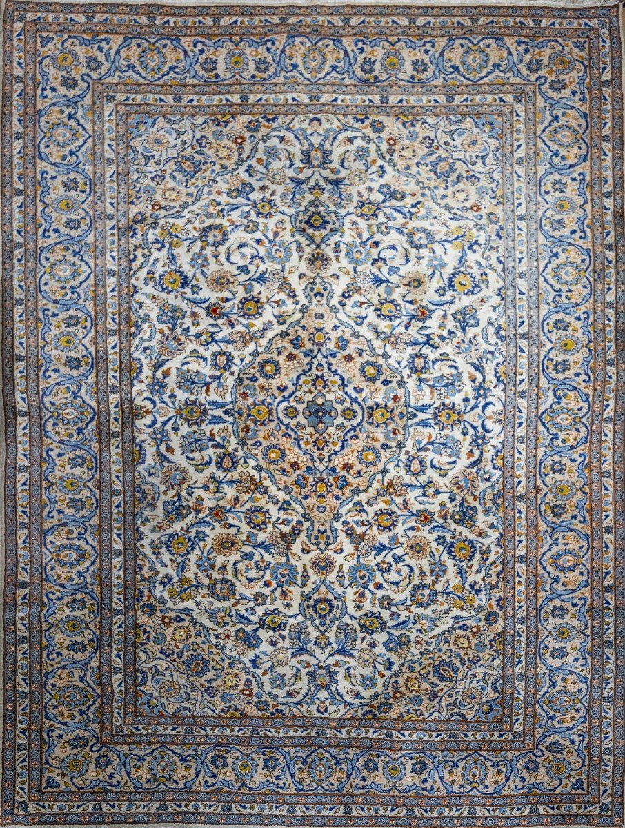 364×249cm Hand-knotted Kashan (keshan) Persian Carpet | Original From Kashan