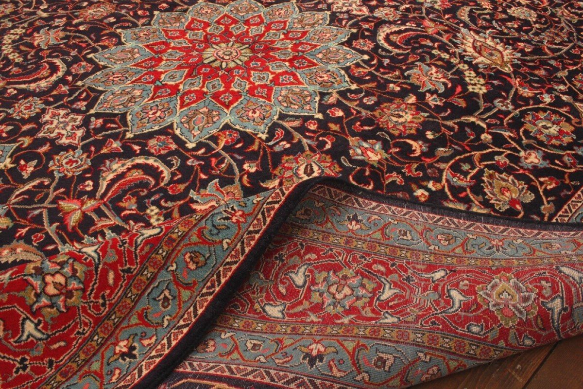 NEUF 378x278 cm Tapis Persan ECHT Sarugh Farahan Tissé à la Main-photo-6