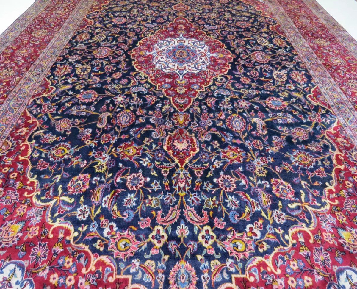 Top 475×300cm Tapis Persan Tissé à La Main Kashan Tapis Oriental - Tapis Persan Kashan-photo-2