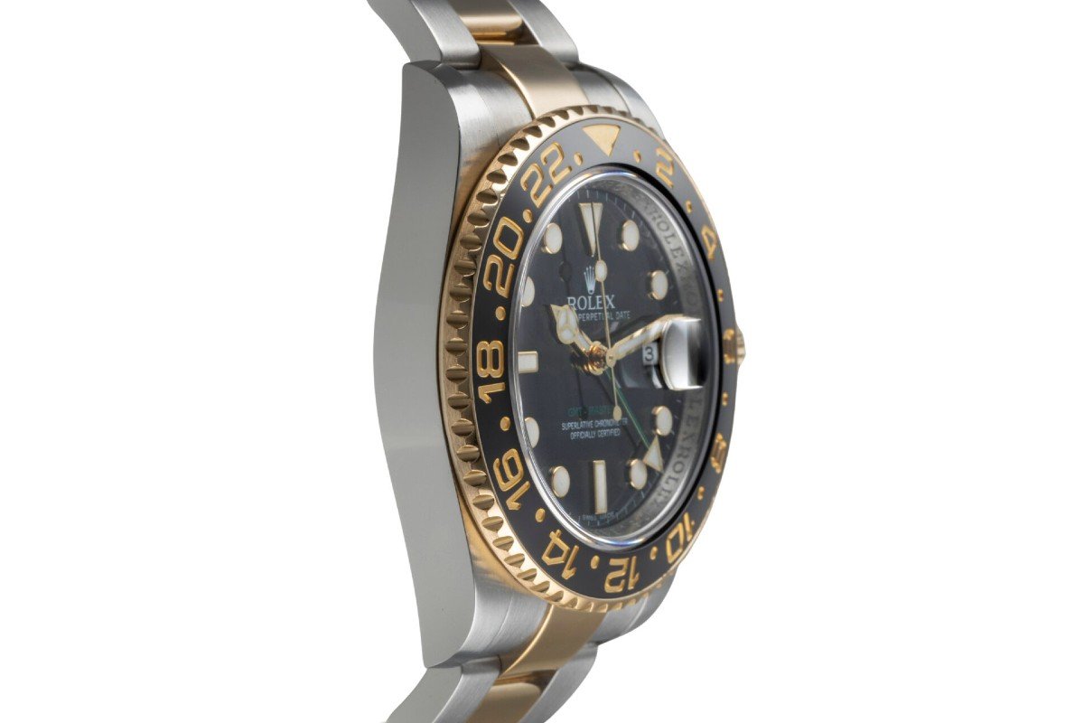 Rolex Gmt-master Ii, Men's Watch In High-quality Steel And Gold-photo-3