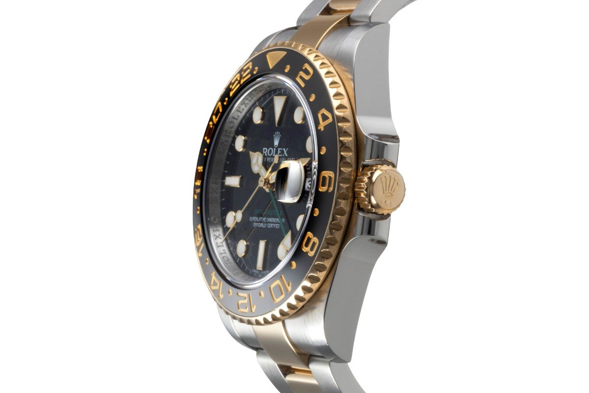 Rolex Gmt-master Ii, Men's Watch In High-quality Steel And Gold-photo-4