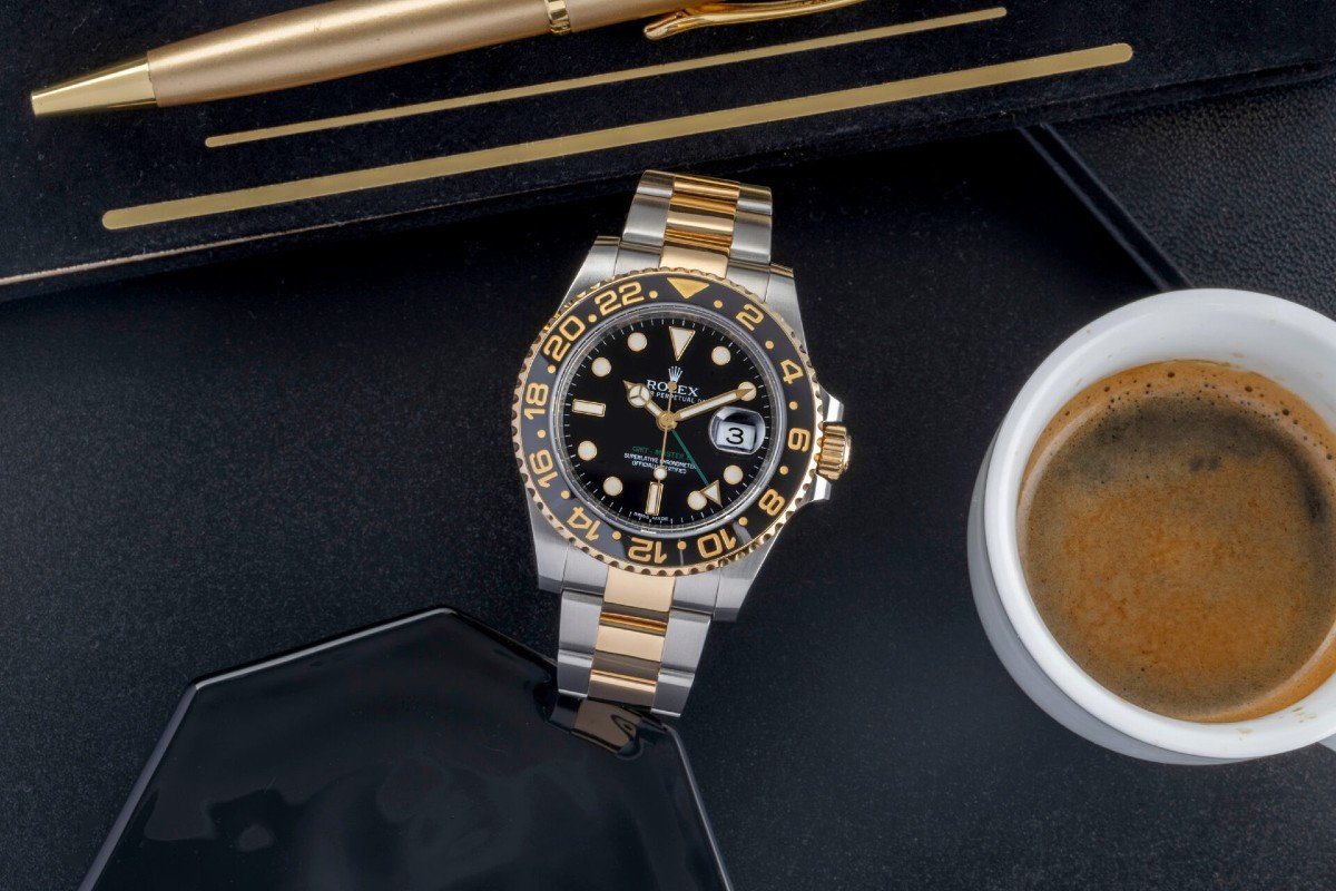 Rolex Gmt-master Ii, Men's Watch In High-quality Steel And Gold-photo-4