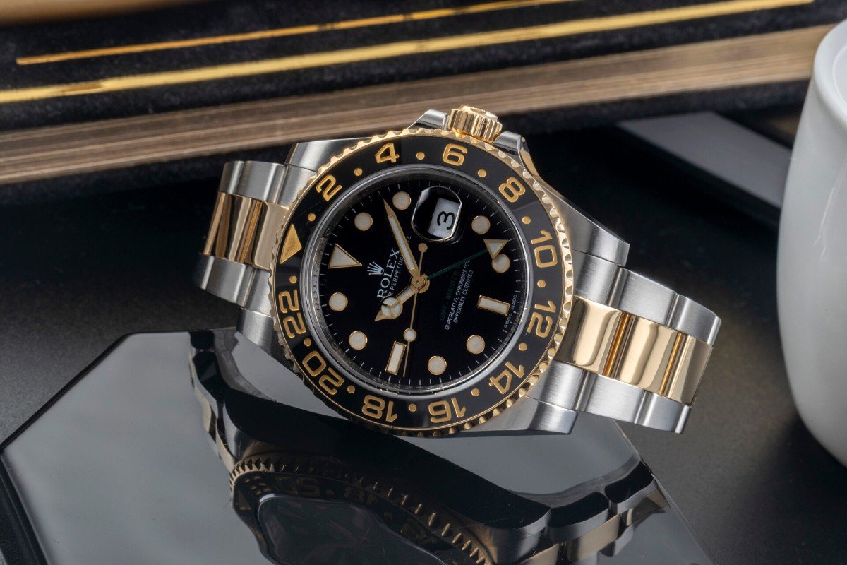 Rolex Gmt-master Ii, Men's Watch In High-quality Steel And Gold-photo-7