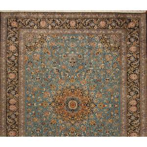 Top 392x295cm Kashan Tapis Persan Fait Main - Véritable Tapis Persan Fait Main