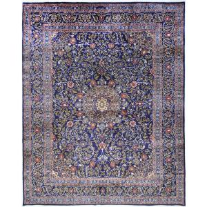 Top 378x293cm Tapis Persan Original Fait Main Kashmar 